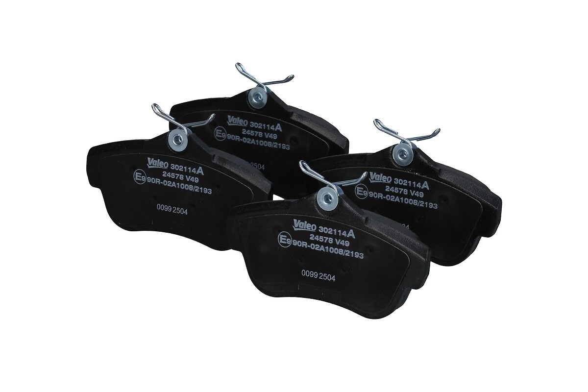 Jeu de 4 plaquettes de frein VALEO ref. 302114A